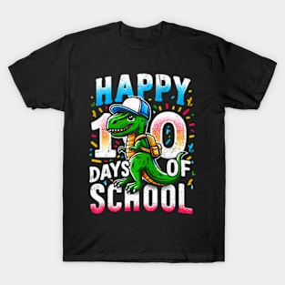 Happy 100 Days Of School Dinosaur Tee Back To School T-Shirt